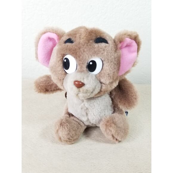 Jerry Mouse Plush Toy Stuffed Animal 1990 From Tom & Jerry 6" Hamilton Vintage - Picture 2 of 11